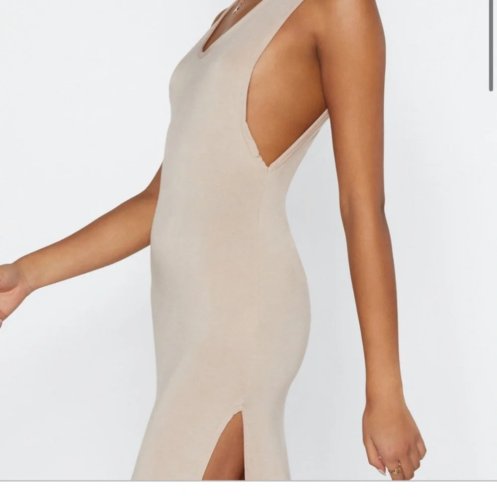 NWT Nasty Gal sexy Black maxi with side slits “my ride or side” midi dress Sz 6 - Picture 10 of 13